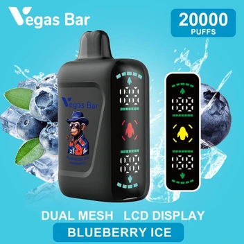 خرید پاد یکبارمصرف 20,000 پاف vegas bar بلوبری یخ blueberry ice