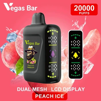 خرید پاد یکبارمصرف 20,000 پاف vegas bar هلو یخ peach ice