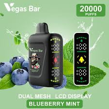 پاد یکبارمصرف 20,000 پاف vegas bar بلوبری نعناع blueberry mint