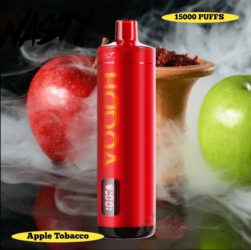 خرید پاد یکبارمصرف 15000 پاف نستی  تنباکو سیب /// Tobacco apple NASTY
