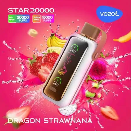خرید پاد یکبارمصرف STAR 20000 پاف ووزول توت فرنگی موز