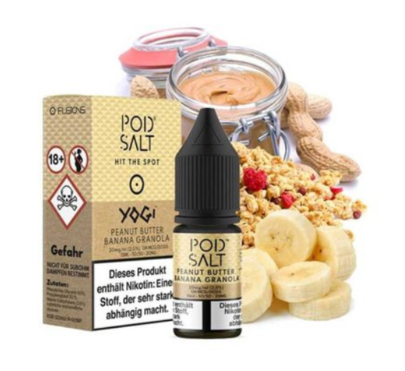 خرید سالت کره بادوم زمینی و موز پادسالت حجم 20 میلی لیتر نیکوتین 20 میلی گرم