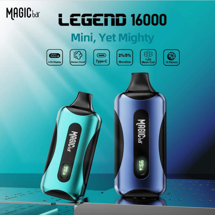 خرید پاد یکبارمصرف 16000 LEGEND پاف مجیک بار هلو یخ