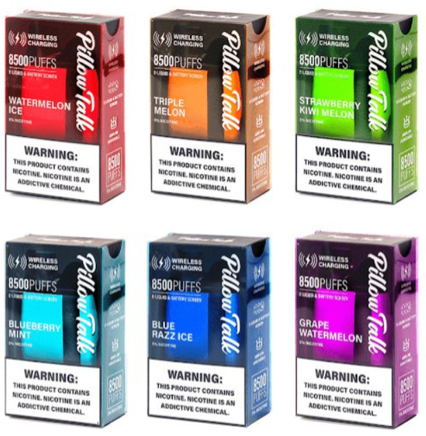 خرید پاد یکبارمصرف 8500 پاف پیلو تاک تمشک یخ