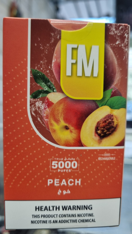 خرید پاد یکبارمصرف 5000 پاف برند اف ام هلو