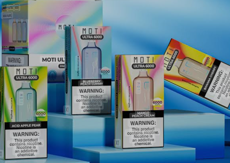 خرید پاد یکبارمصرف 6000 پاف برند موتی هندوانه یخ